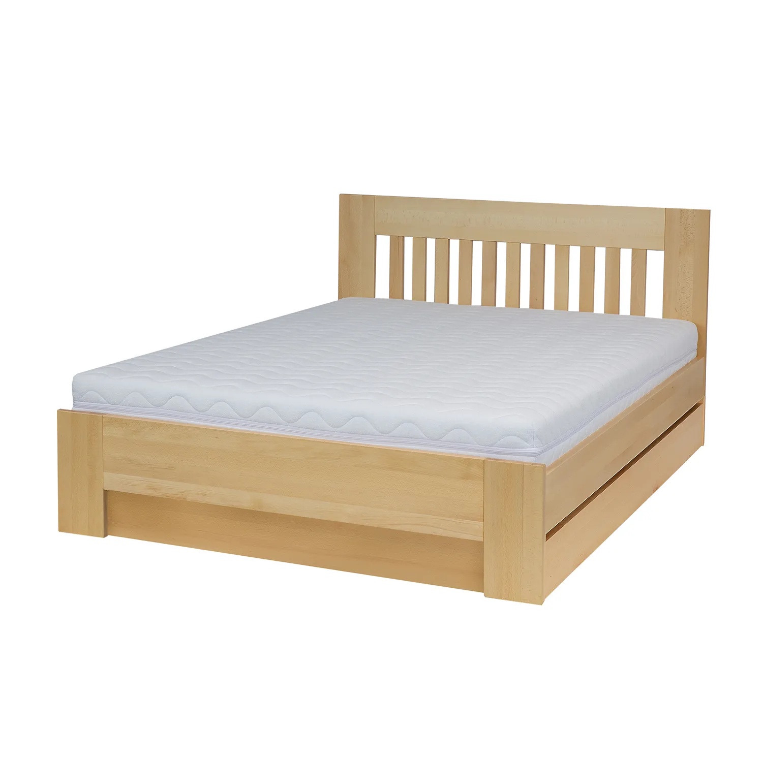 ŁÓŻKO BUKOWE DREWMAX LK 186 BOX