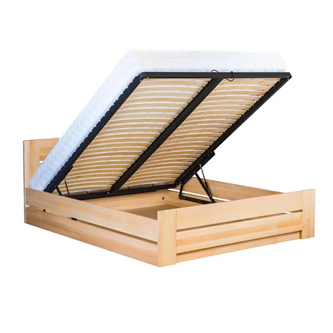 ŁÓŻKO BUKOWE DREWMAX LK 198 BOX